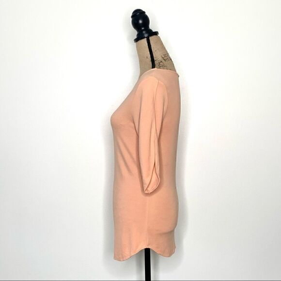 Ann Taylor Peach Petal Sleeve Round Neck Top - Picture 9 of 9